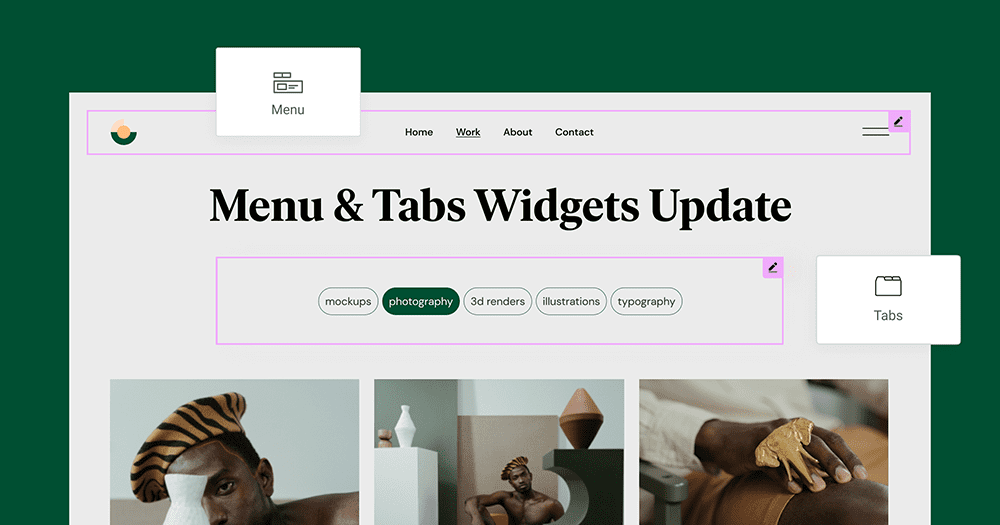 Elementor 3.16 - Menu Tabs Widgets Update