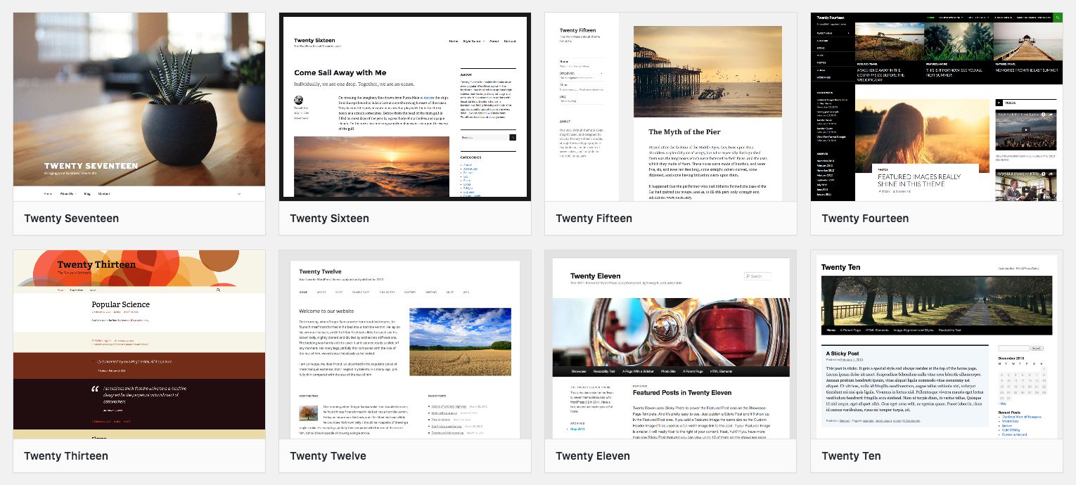 WordPress 默认主题