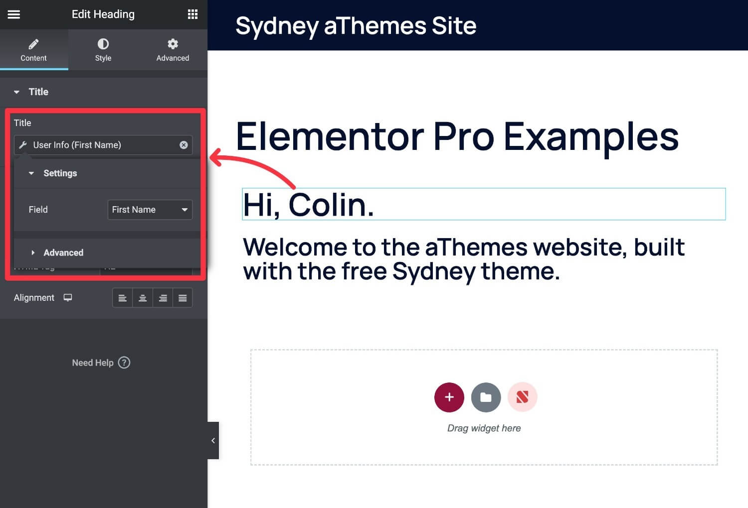 Elementor PRO 动态内容