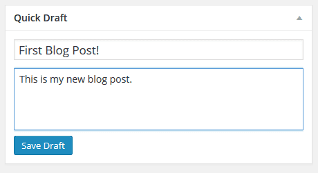 WordPress 保存草稿