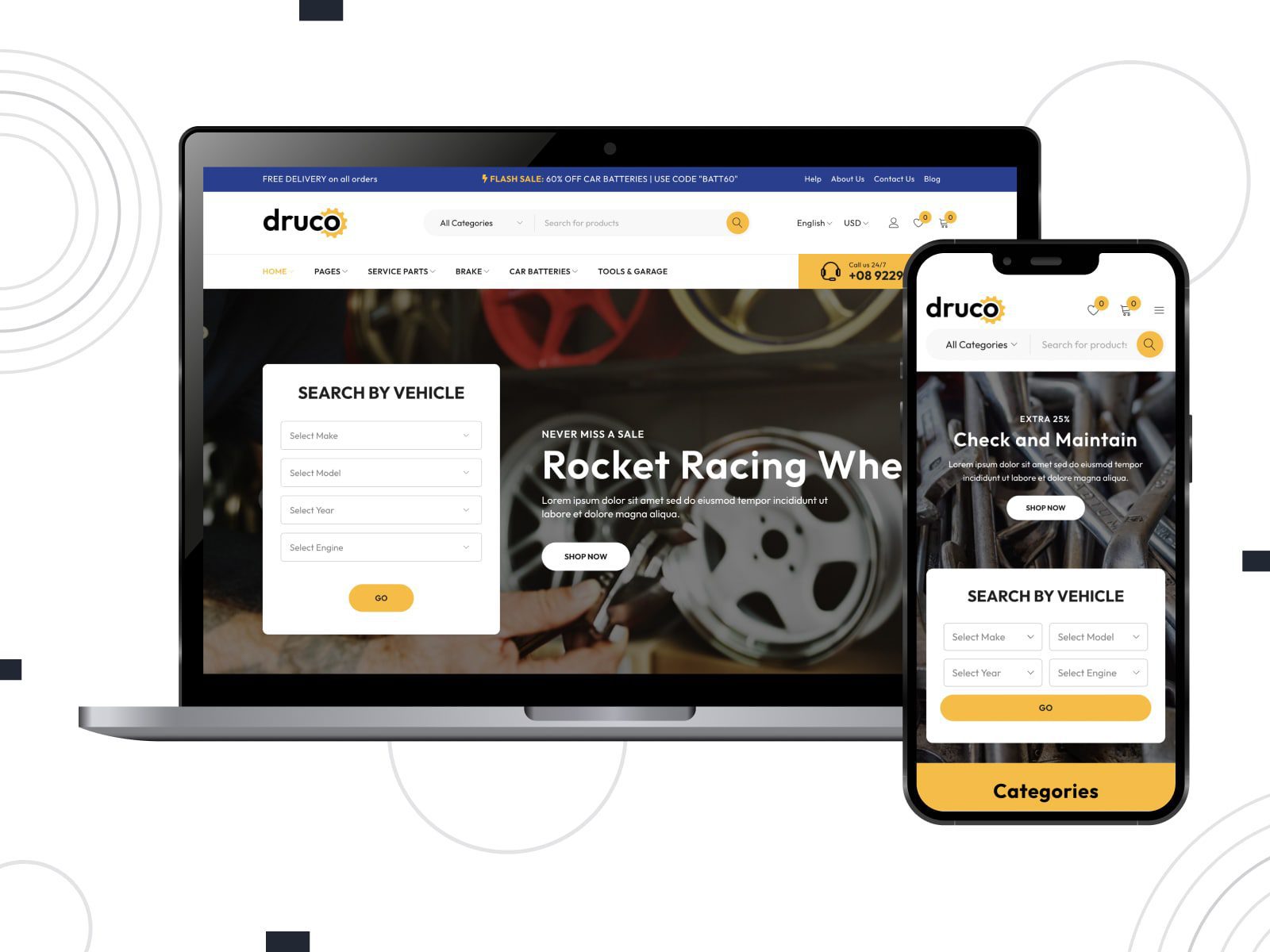 Druco-woocommerce-theme-elementor