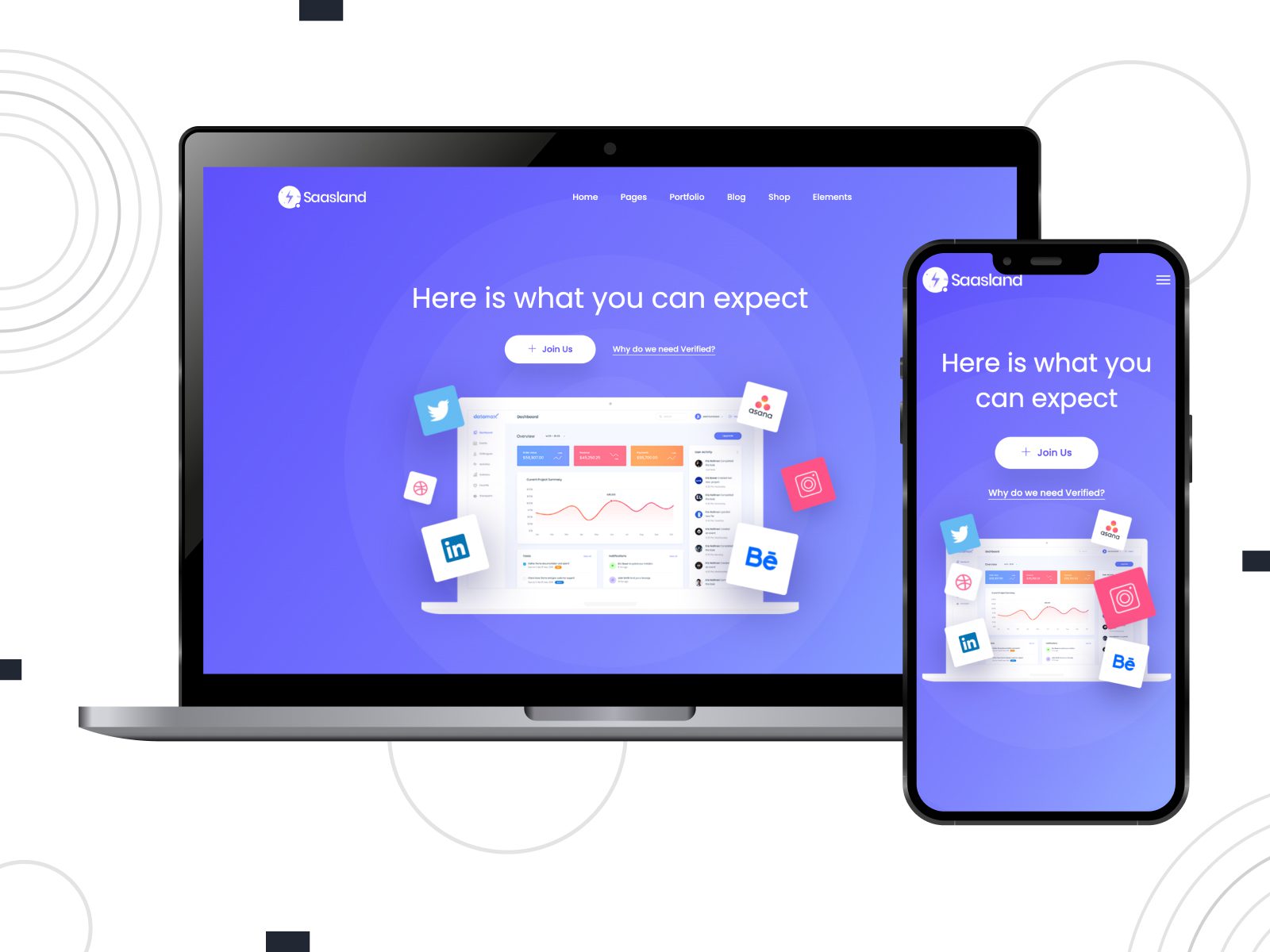 Saasland - 用于会计和财务管理软件的 WordPress 主题