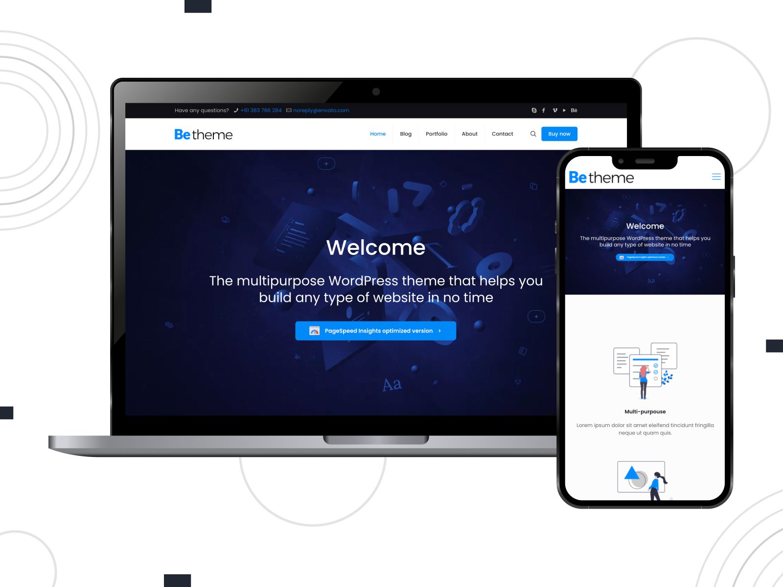 Betheme - 用于内容管理系统(CMS)的 WordPress 主题