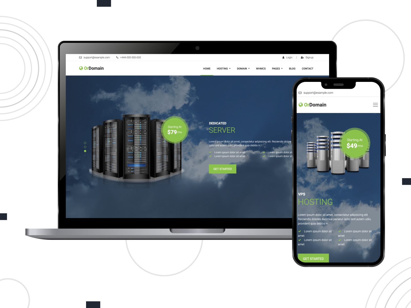 OrDomain - 用于域名注册的 WordPress 主题