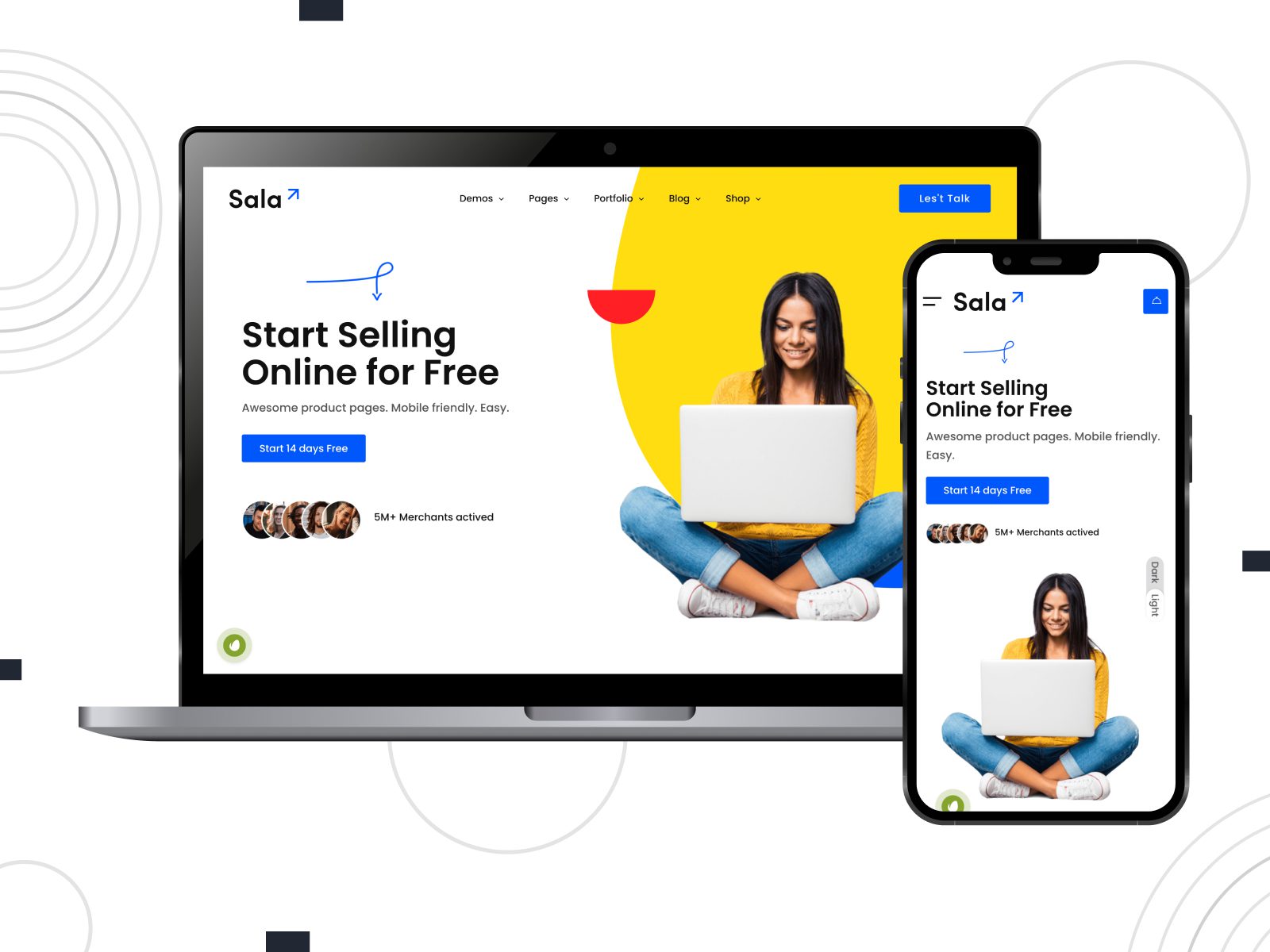 Sala - 适用于电子商务平台的 WordPress 主题
