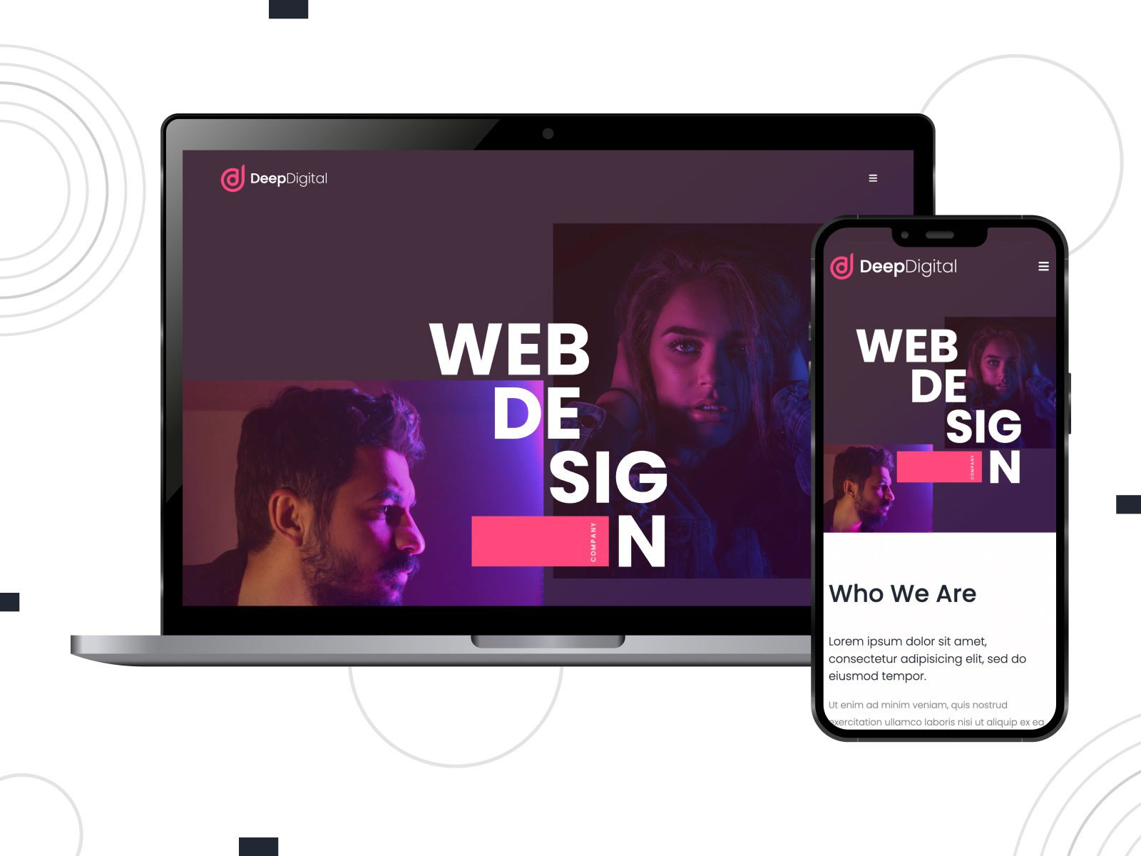 DeepDigital - 适用于网站制作服务的 WordPress 主题