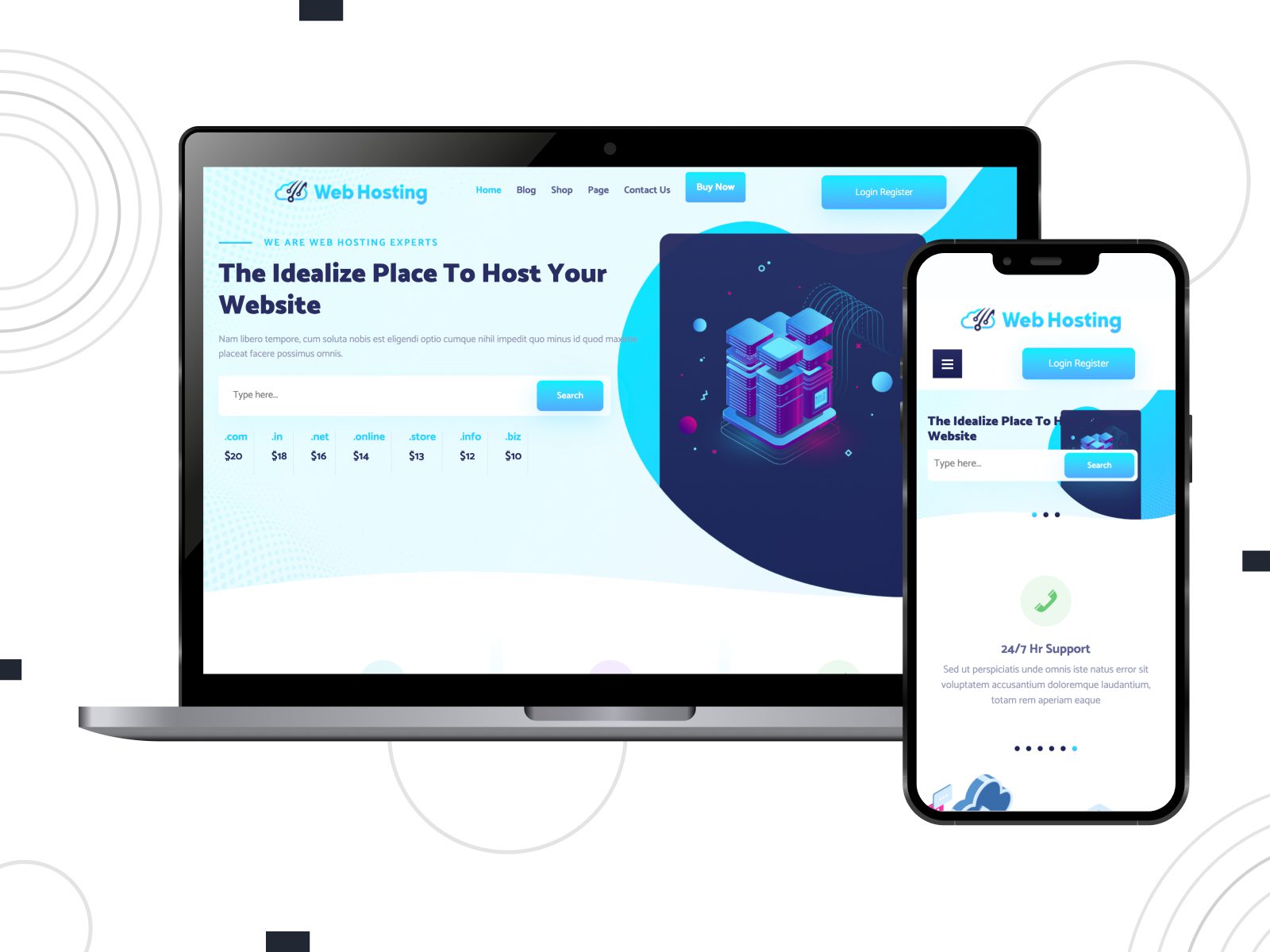 Web Hosting Lite - 用于虚拟主机的 WordPress 主题