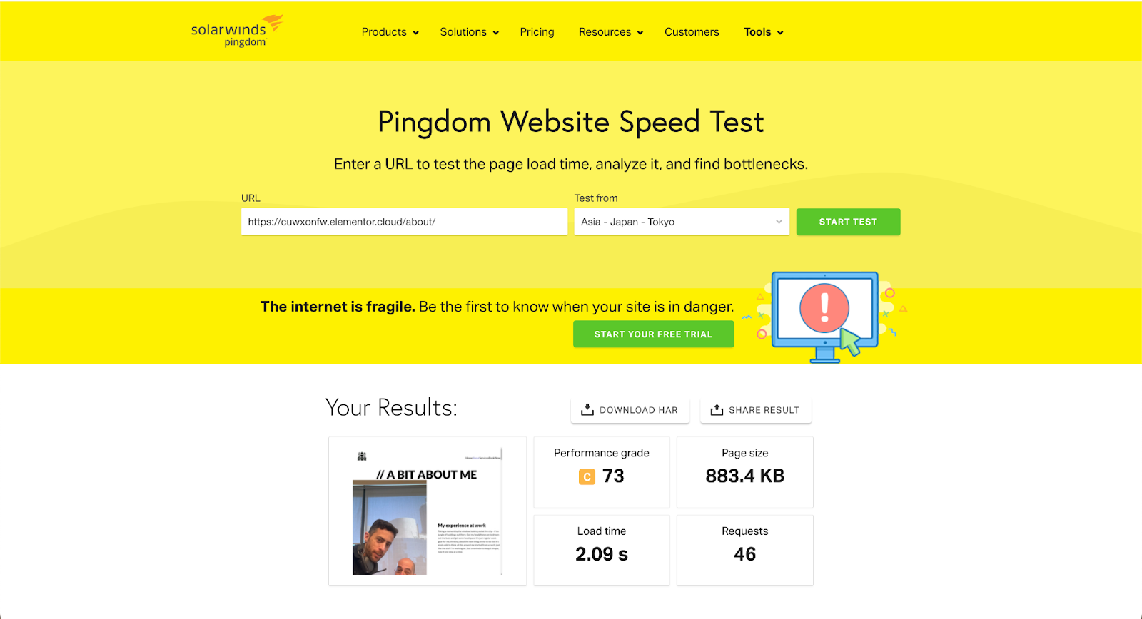 运行 Elementor Image Optimizer 优化之后