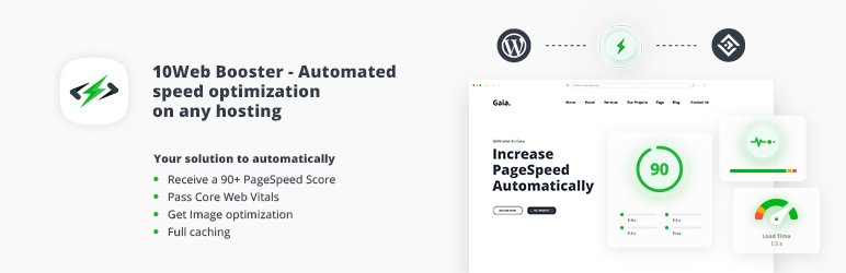 10Web Booster – Website speed optimization, Cache & Page Speed optimizer