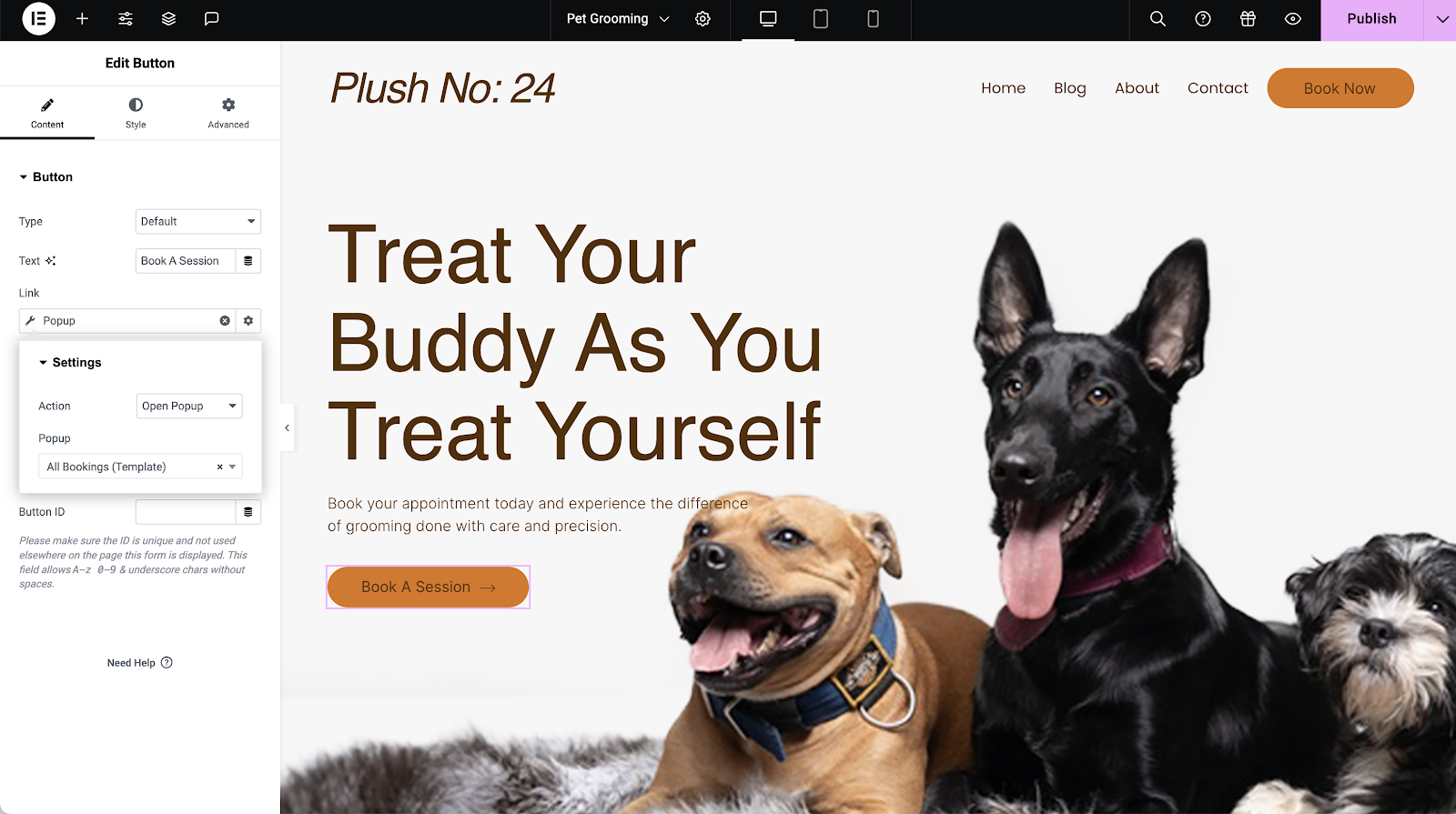 Image 60 How To Add Appointment Scheduling Slots To Your Website With Elementor Pro 键入要打开的弹出窗口名称