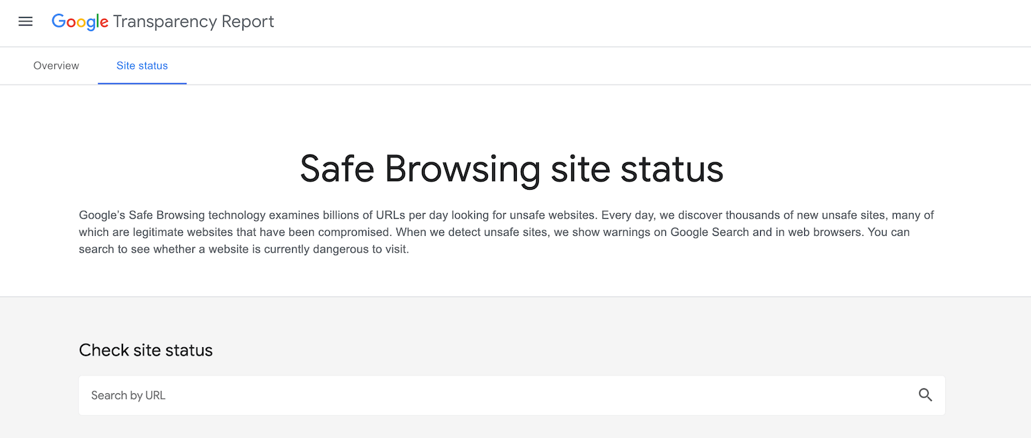 Google 透明度报告