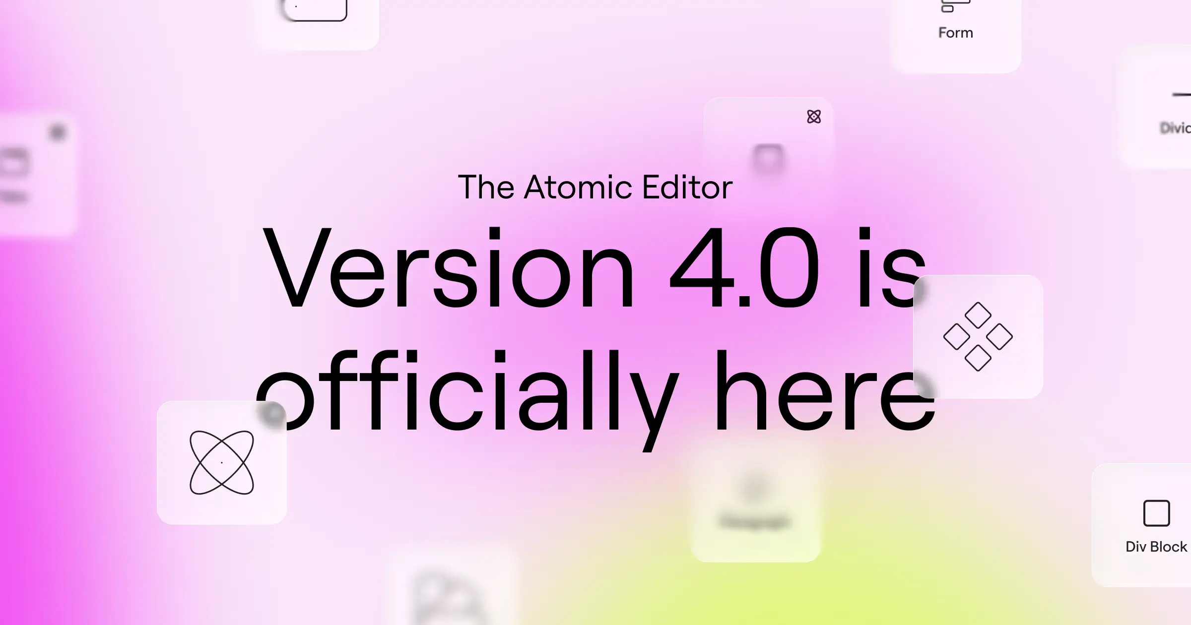 Elementor 4.0 版本正式发布：用于构建可扩展网站的全新 Atomic 基础